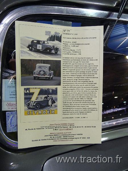 Epoquauto (197).JPG - 05/11/2010 - 69000 LYONƒPOQU'AUTO - 32�me Salon International Autos & Motos Anciennes - Ench�resCITROèN - 7C - 1935